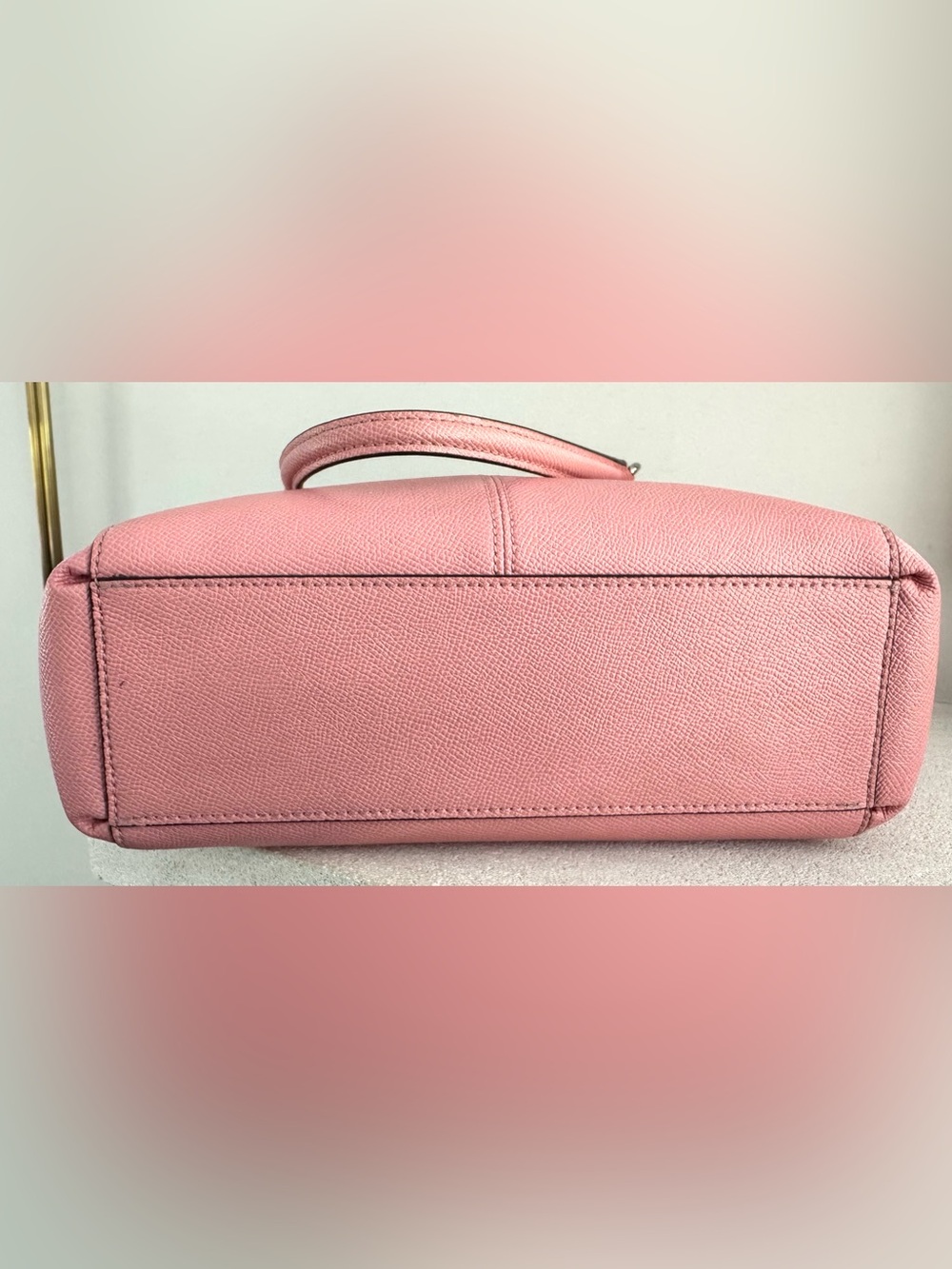 COACH Mini Bennett Pink Leather Satchel 2 Way Bag - Picture 5 of 11